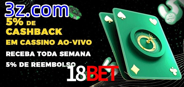 Promoções do cassino ao Vivo 18BET